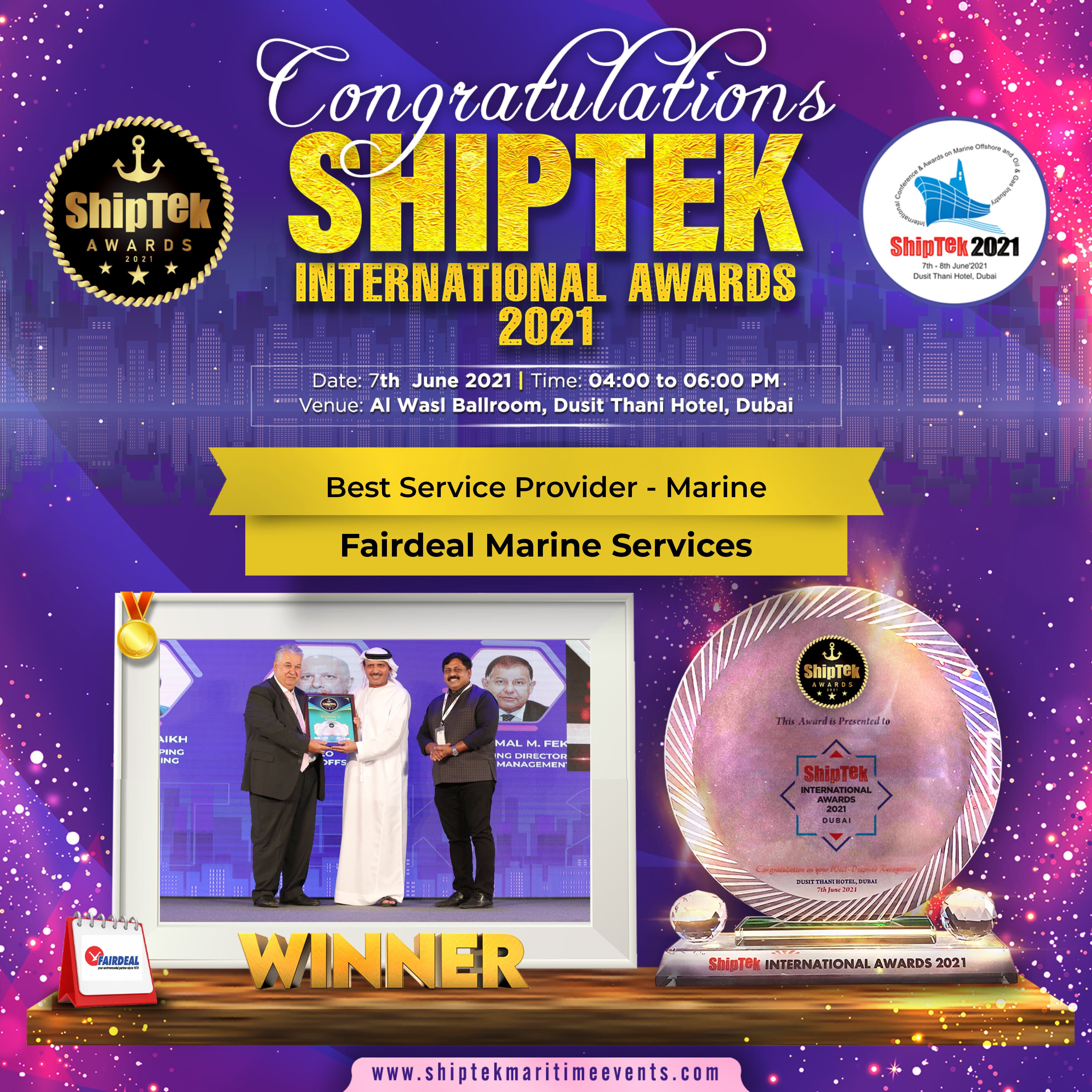 ShipTek2021 Winners